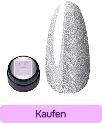 Gelfarbe TUFI profi PREMIUM Gelfarbe №01 Silber mit Glitzer 5 g